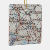 Birmingham England  Map Keramisch Ornament (Rechts)