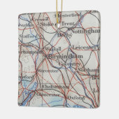 Birmingham England  Map Keramisch Ornament (Links)