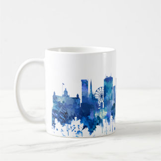 Birmingham England Skyline Blue Koffiemok