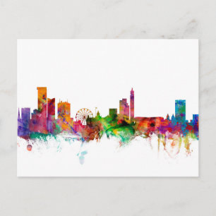 Birmingham England Skyline Briefkaart