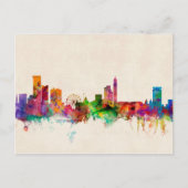 Birmingham England Skyline Cityscape Briefkaart (Voorkant)