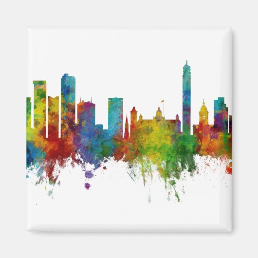 Birmingham England Skyline Magneet (Voorkant)