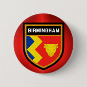Birmingham Flag Ronde Button 5,7 Cm (Voorkant)