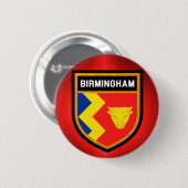 Birmingham Flag Ronde Button 5,7 Cm (Voorkant /achterkant)