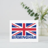 Birmingham in het blauw briefkaart (Staand voorkant)