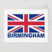 Birmingham in het blauw briefkaart (Voorkant)