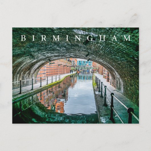 Birmingham kanaal uitzicht ansichtkaart briefkaart (Voorkant)