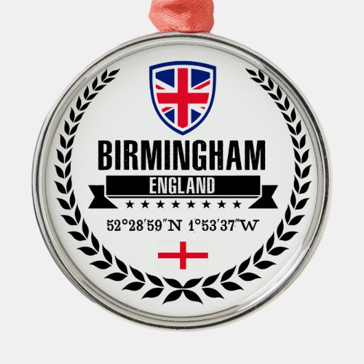 Birmingham Metalen Ornament (Voorkant)