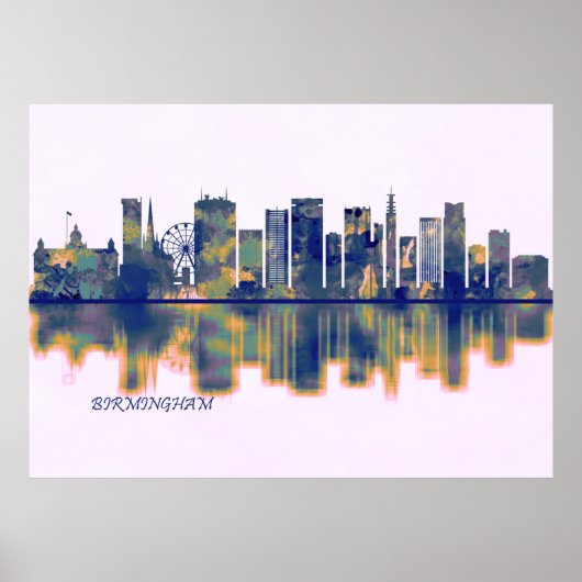 Birmingham Skyline Poster (Voorkant)
