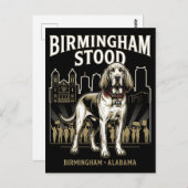 Birmingham Stood Bloodhound Civil Rights Heritage Briefkaart (Voorkant / Achterkant)