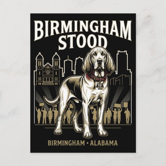 Birmingham Stood Bloodhound Civil Rights Heritage Briefkaart (Voorkant)