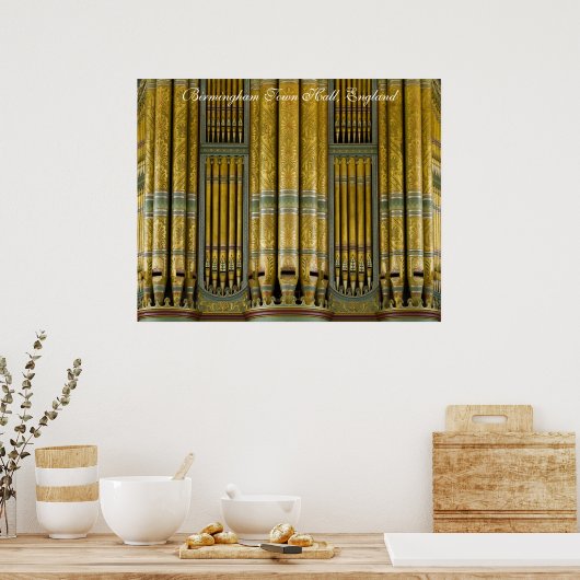 Birmingham Town Hall organ poster (Keuken)