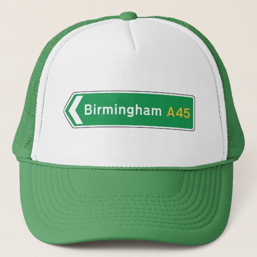 Birmingham, UK Road Sign Trucker Pet (Voorkant)