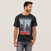 Birmingham UK Skyline Country City Skyline Landmar T-shirt (Voorkant volledig)