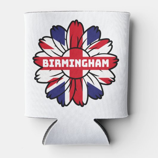 Birmingham Union Jack Sunflower Britse trots Blikjeskoeler (Voorkant)