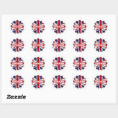 Birmingham Union Jack Sunflower Britse trots Ronde Sticker (Vel)