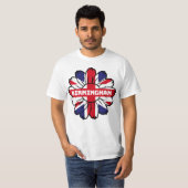 Birmingham Union Jack Sunflower Britse trots T-shirt (Voorkant volledig)