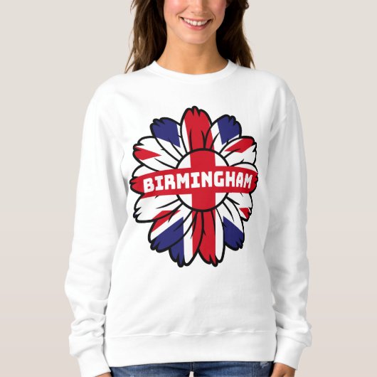 Birmingham Union Jack Sunflower Britse trots Trui (Voorkant)