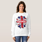 Birmingham Union Jack Sunflower Britse trots Trui (Voorkant volledig)