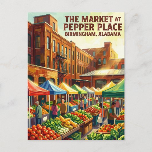 Birmingham USA Briefkaart (Voorkant)