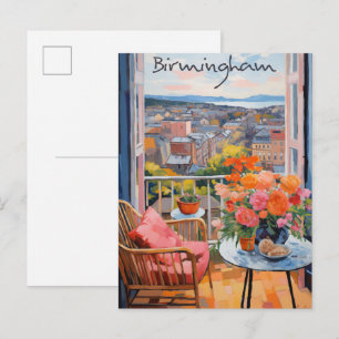 Birmingham Verenigd Koninkrijk Reis Stad Esthetiek Briefkaart