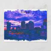 Birmingham Verenigd Koninkrijk waterverf Uitzicht Briefkaart (Voorkant)