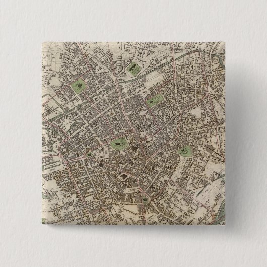 Birmingham Vierkante Button 5,1 Cm (Voorkant)