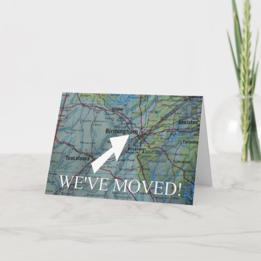 Birmingham We hebben de adresaankondiging verplaat Aankondiging (Voorkant)