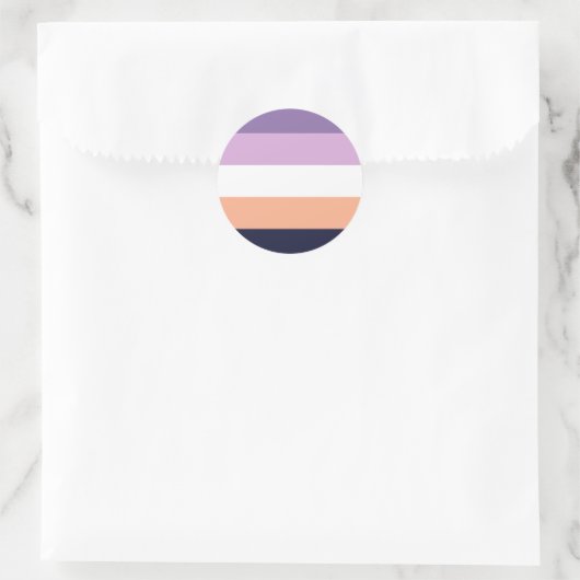 Biromantic Pride Flag Ronde Sticker (Tas)