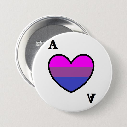 Biromantische Asexual Ace Button (Voorkant /achterkant)