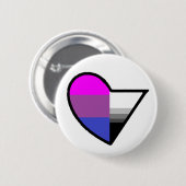 Biromantische demiseksuele Button (Voorkant /achterkant)