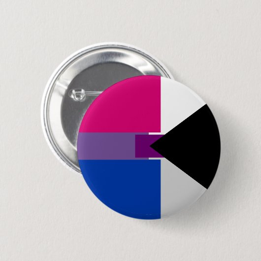 Biromantische Demisexual Pin Ronde Button 5,7 Cm (Voorkant /achterkant)