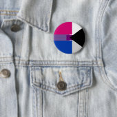 Biromantische Demisexual Pin Ronde Button 5,7 Cm (In situ)