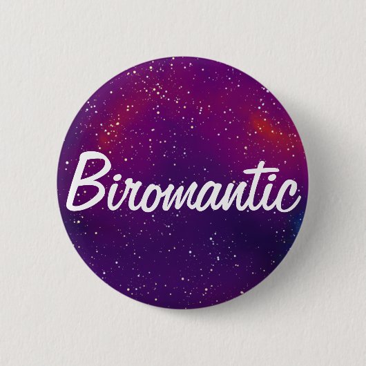 Biromantische  Galaxy-identiteit Ronde Button 5,7 Cm (Voorkant)