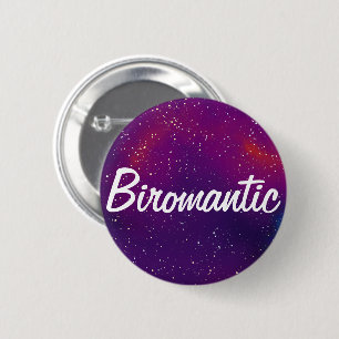 Biromantische Galaxy-identiteit Ronde Button 5,7 Cm
