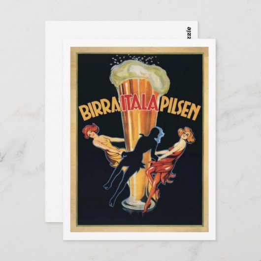 Birra Itala Pilsen Briefkaart (Voorkant / Achterkant)