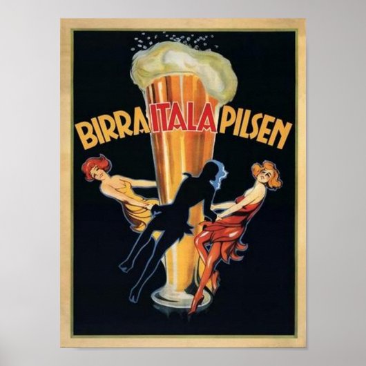 Birra Itala Pilsen Poster (Voorkant)