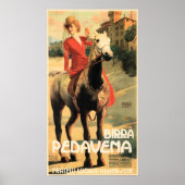 BIRRA PEDAVENA  Italiaans bier Adverteren Poster (Voorkant)