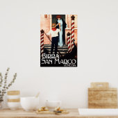 BIRRA SAN MARCO VENICE Italiaans Beer Poster (Keuken)