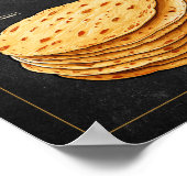 Birria Tacos Recept Krijtbord Print (Hoek)