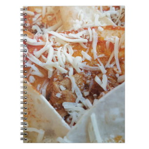 Birrito Cheese Funny Food Background Notitieboek