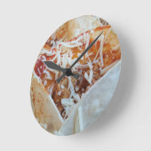 Birrito Cheese Funny Food Background Ronde Klok (Hoek)
