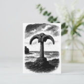 Birsay Walvisbot – Orkney Inktmonument Briefkaart (Staand voorkant)
