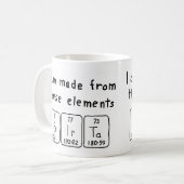 Birta periodieke lijstnaam mok (Voorkant links)