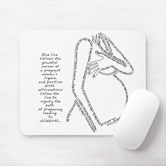 Birth Affirmations Mousepad Muismat (Met muis)