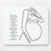 Birth Affirmations Mousepad Muismat (Voorkant)