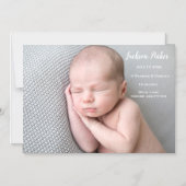 Birth Announcement afbeelding foto van pasgeboren  Magnetische Uitnodiging (Voorkant)