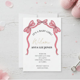 Birth announcement card for a baby Newborn  Kaart