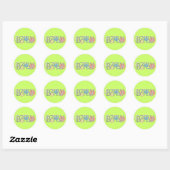 Birth Announcement Envelope Seals Ronde Sticker (Vel)