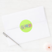 Birth Announcement Envelope Seals Ronde Sticker (Envelop)
